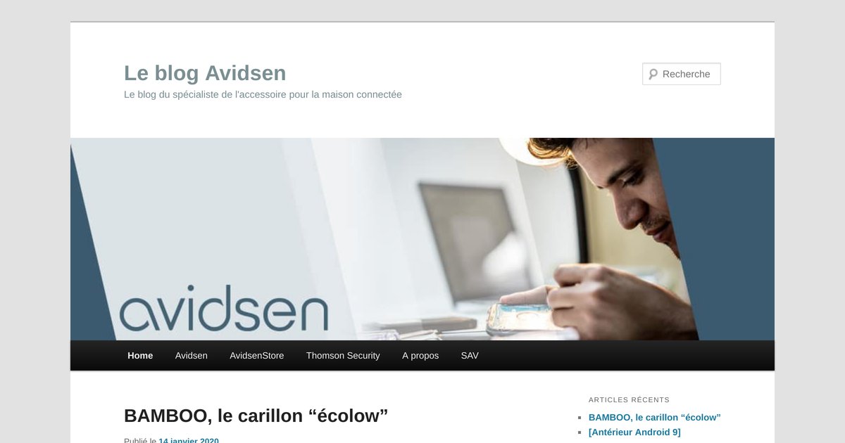 Le blog Avidsen